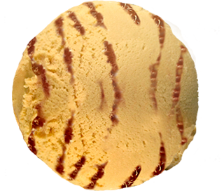 Мороженое Филевское сливочное банановое с шоколадным топпингом лоток