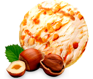 Вологодский пломбир с ароматом лесного ореха и фундуком и вареным сгущенным молоком лоток
